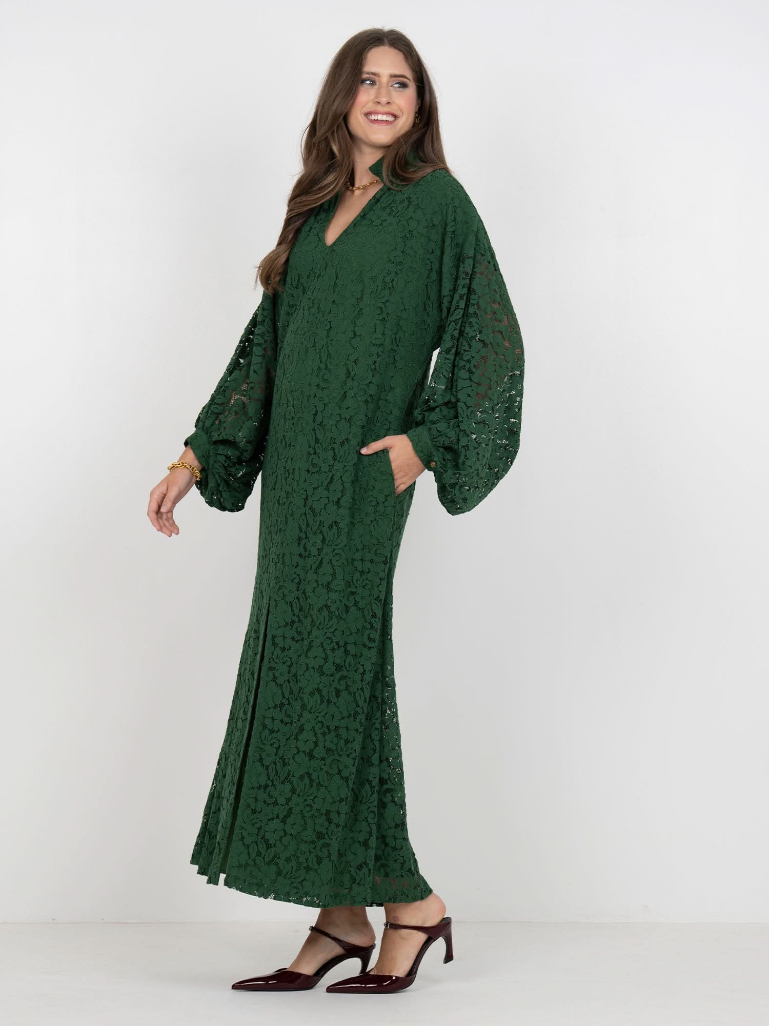 Fiona Dress in Eden Green XS Fiona Dress in Eden Green XS