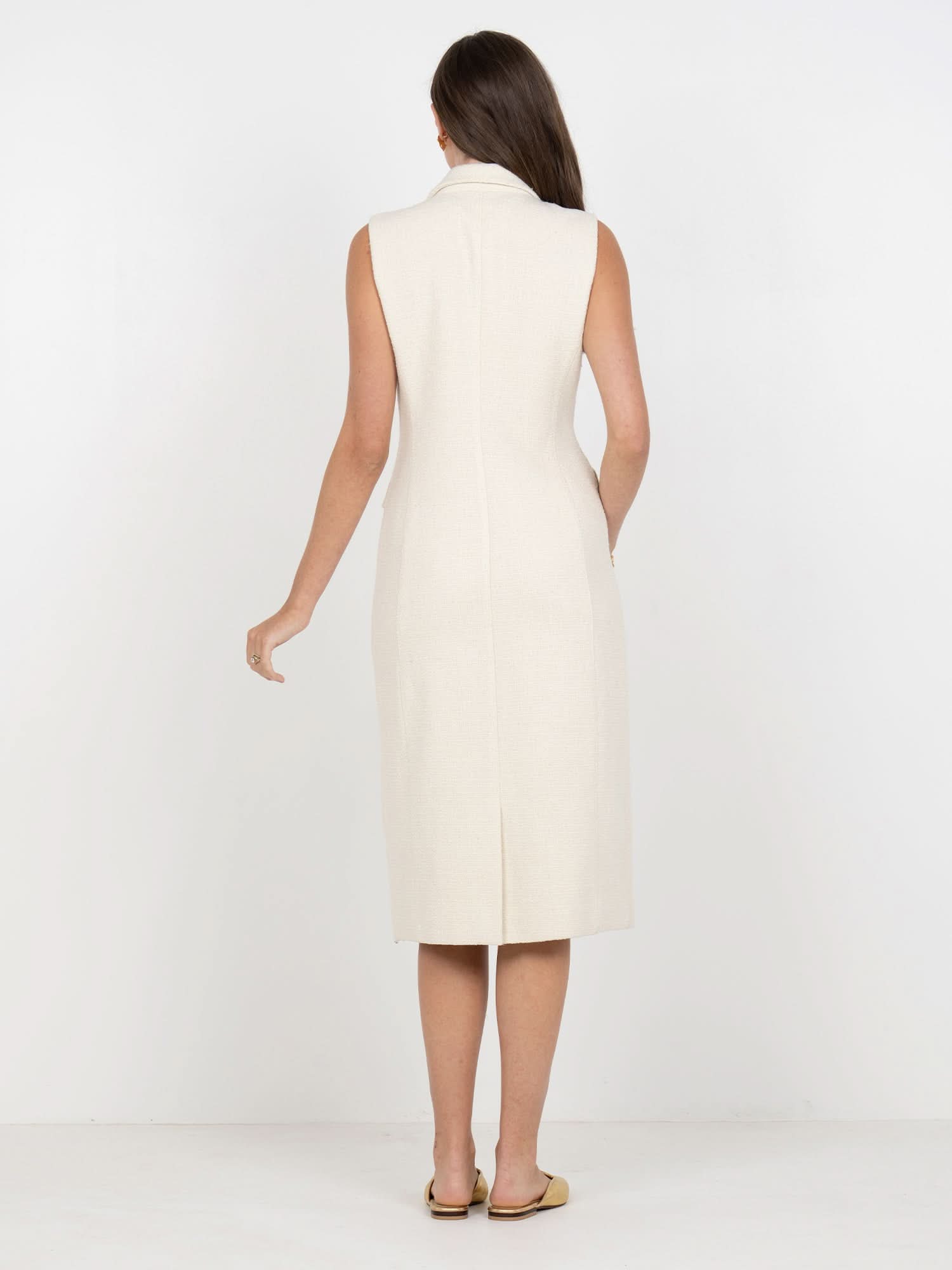 Kelly Dress in Winter White S Kelly Dress in Winter White S