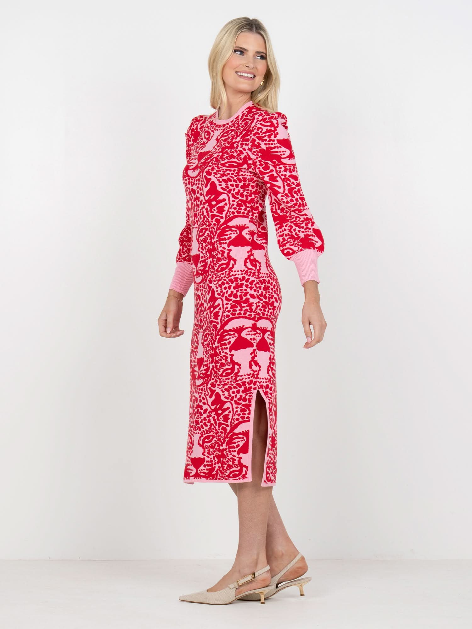 Lane Sweater Dress in Cheeky Cheetah – Emily McCarthy