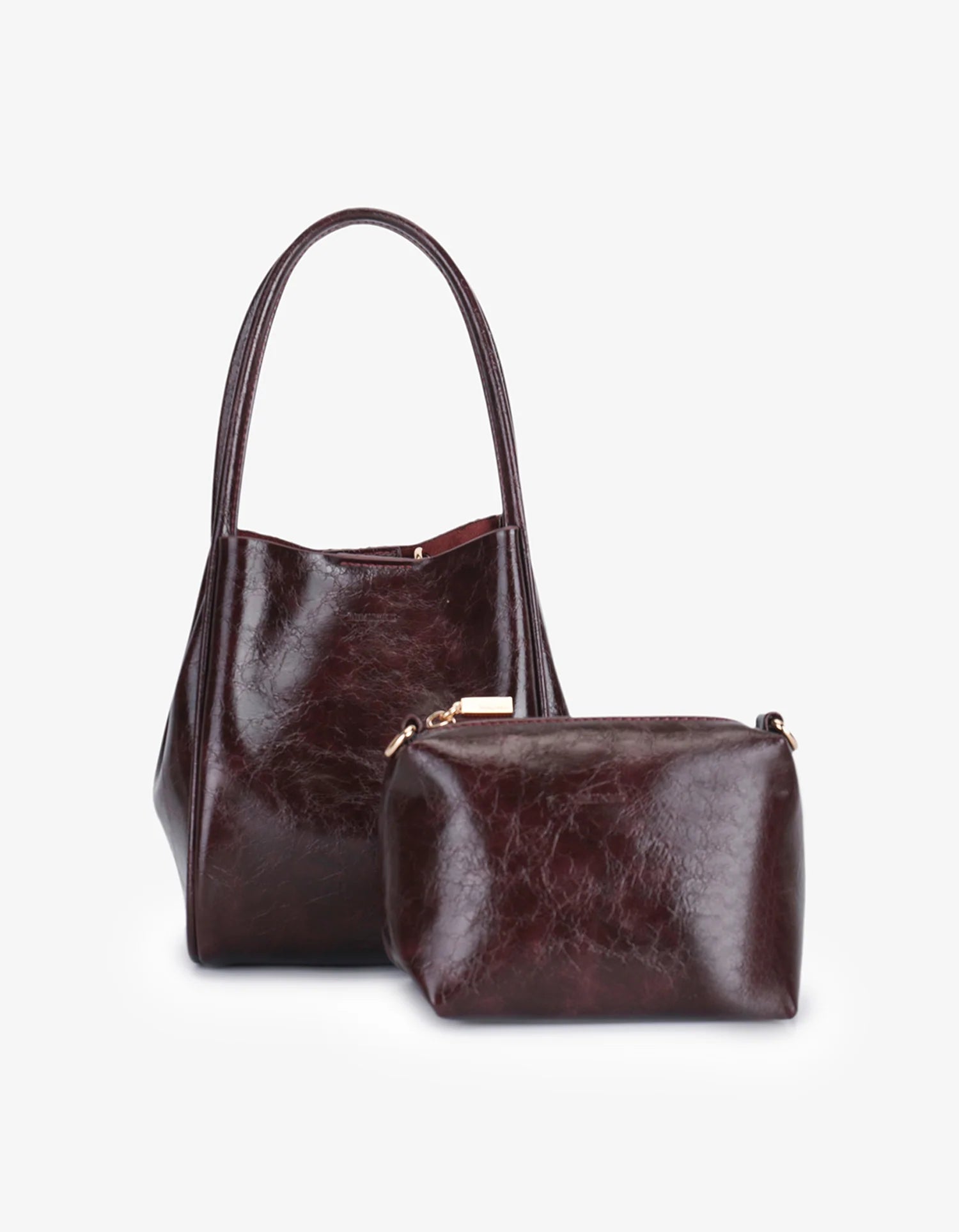 Hollace Mini Tote - Waxed Oxblood