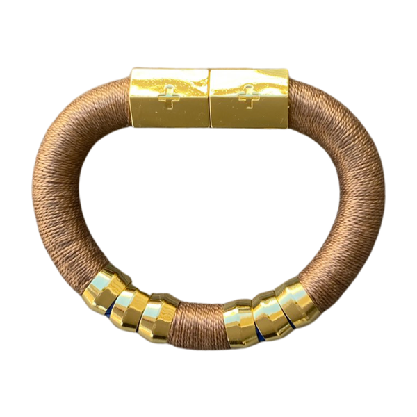 Colorblock Bracelet- Tan –