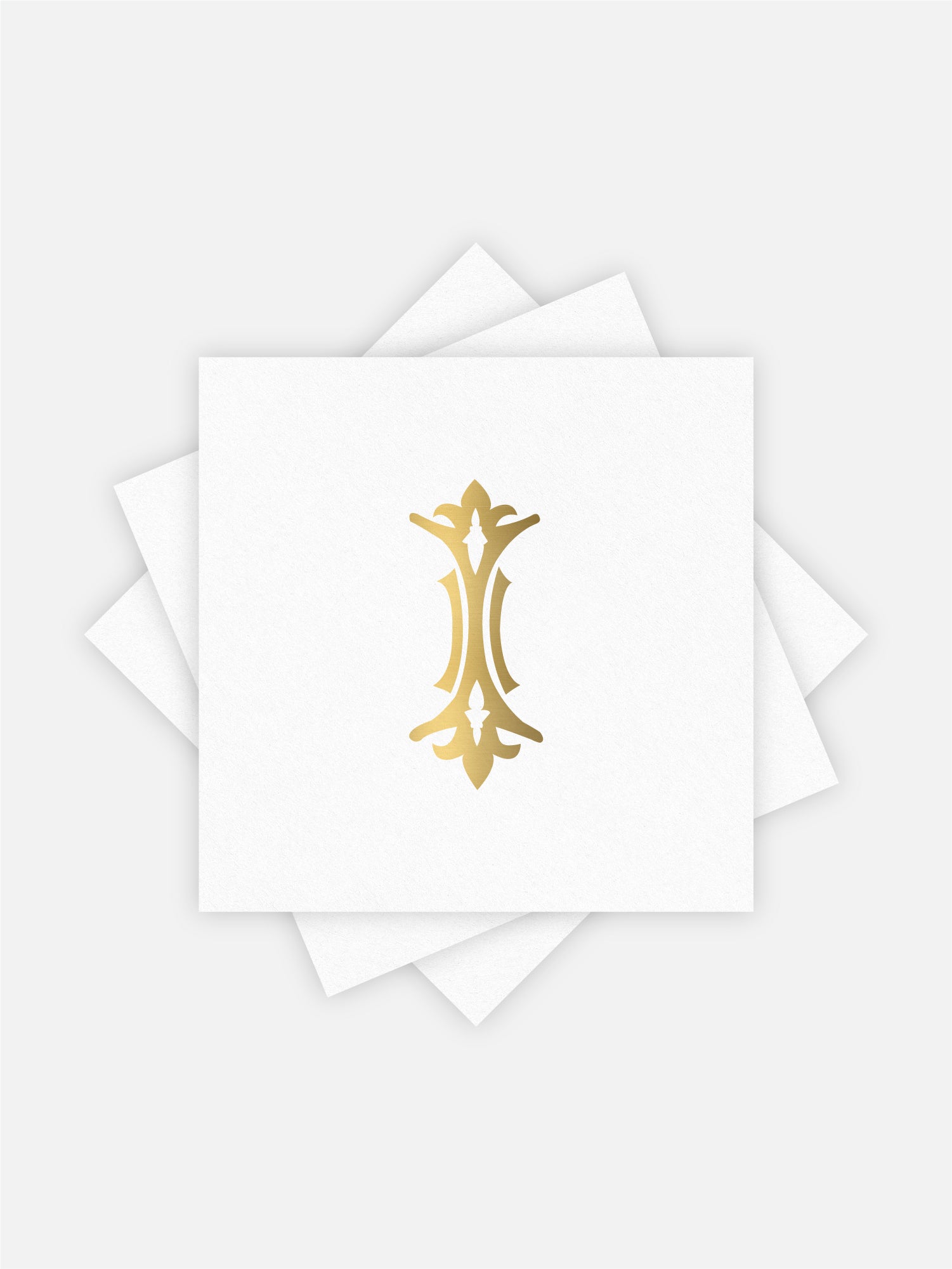 1-Letter Monogrammed Cocktail Napkins