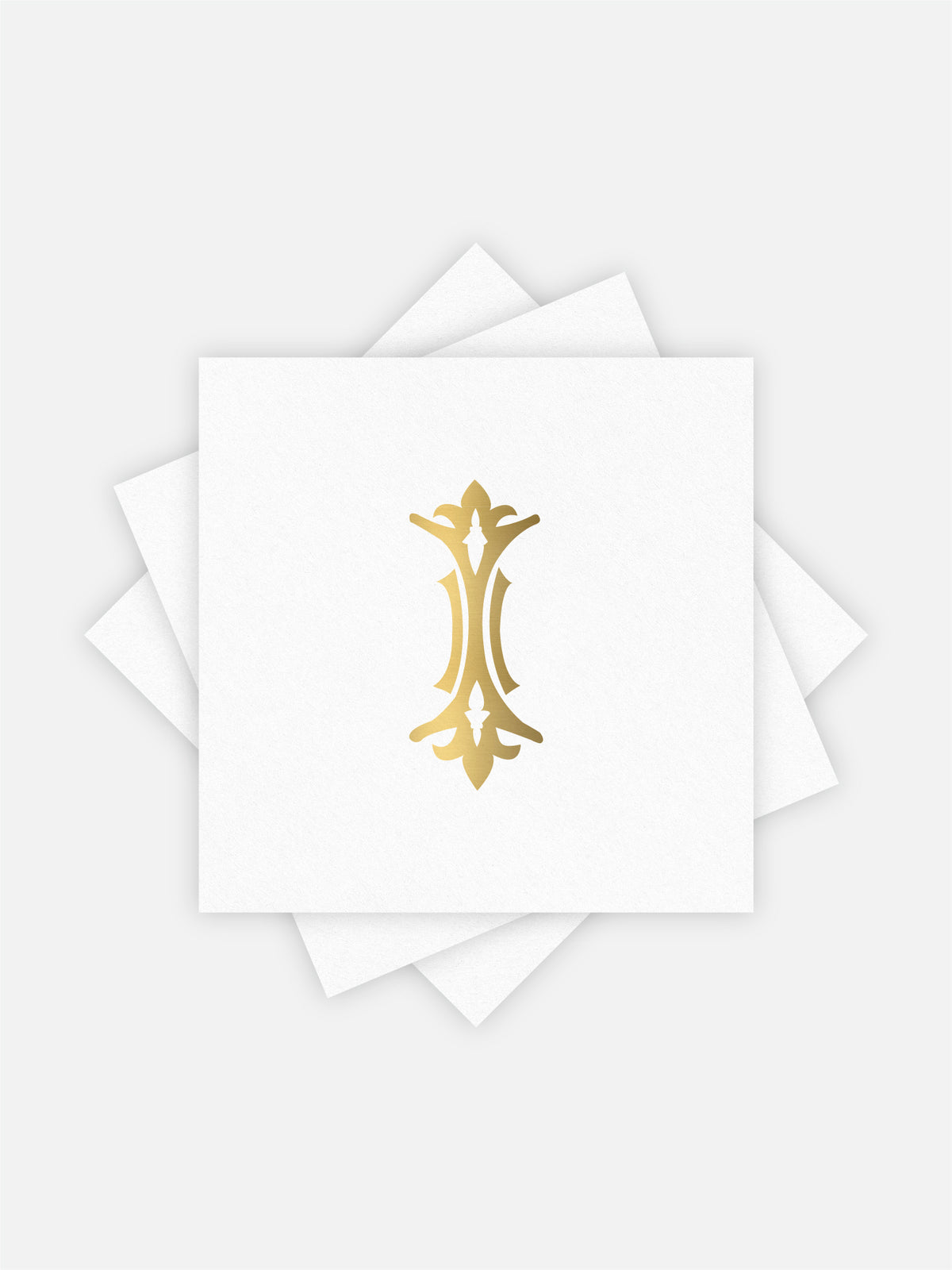 1-Letter Monogrammed Cocktail Napkins