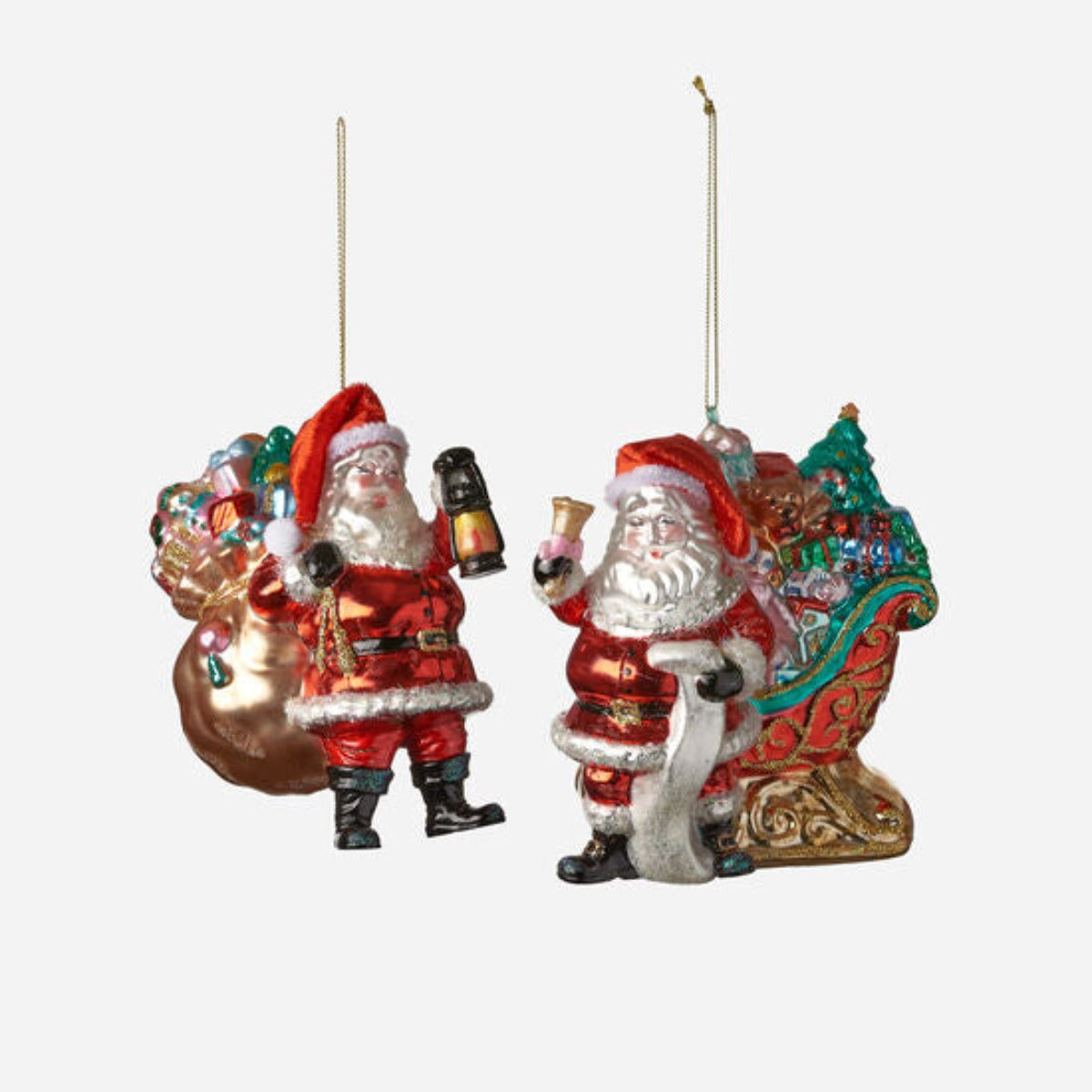 Santa w/Gifts Ornaments