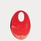 Juno Round Bag Crinkled Leather - Red