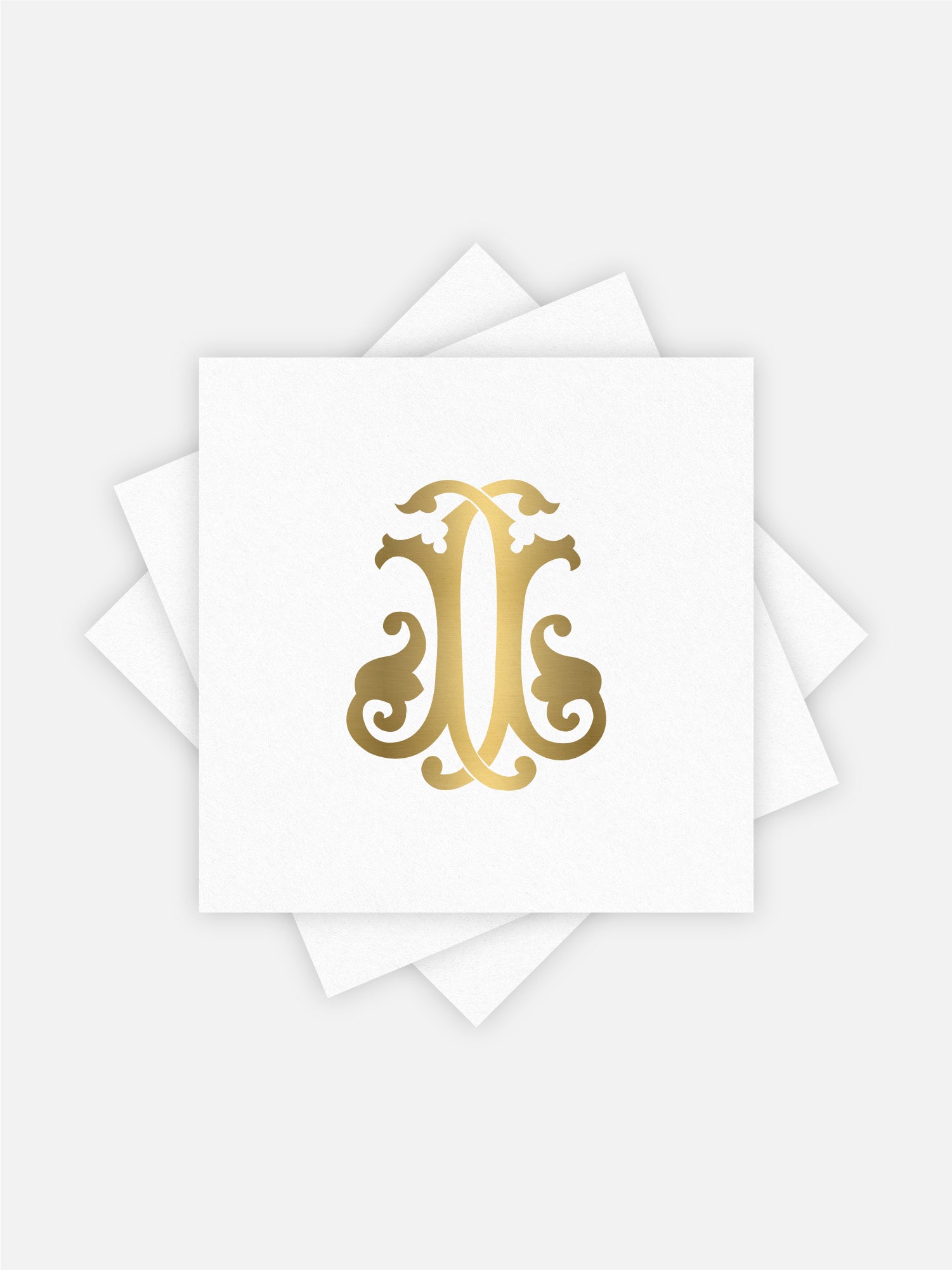 1-Letter Monogrammed Cocktail Napkins