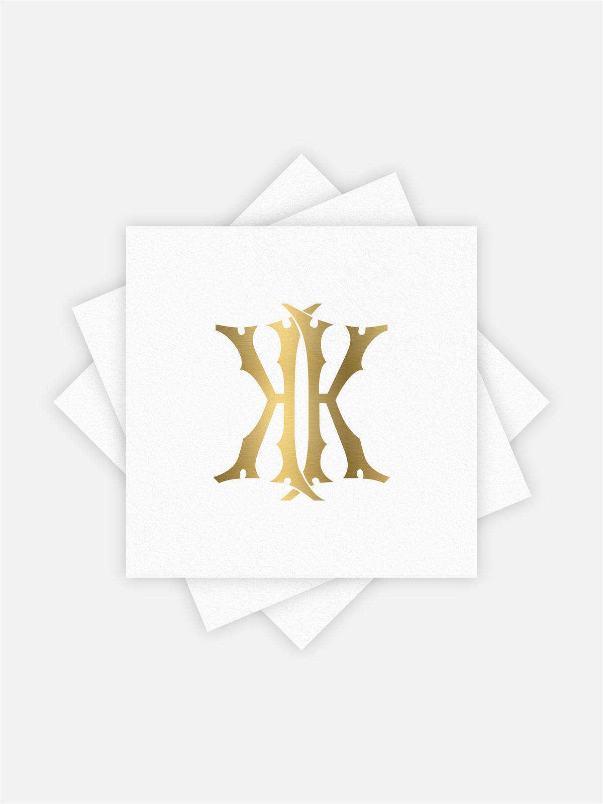 1-Letter Monogrammed Cocktail Napkins