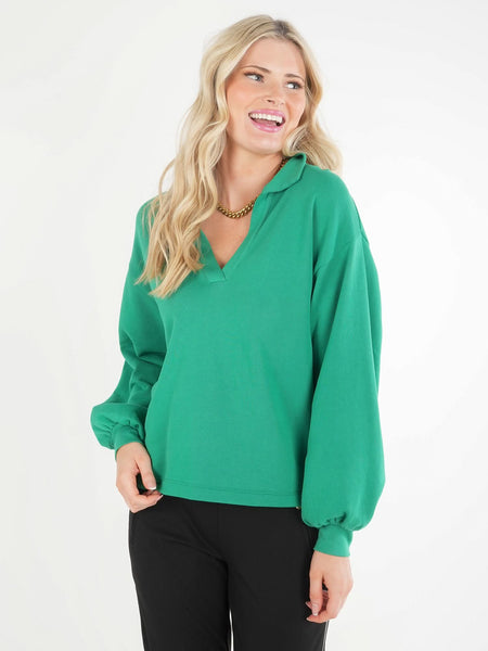 Lolli Pullover in Jellybean French Terry – Emily McCarthy