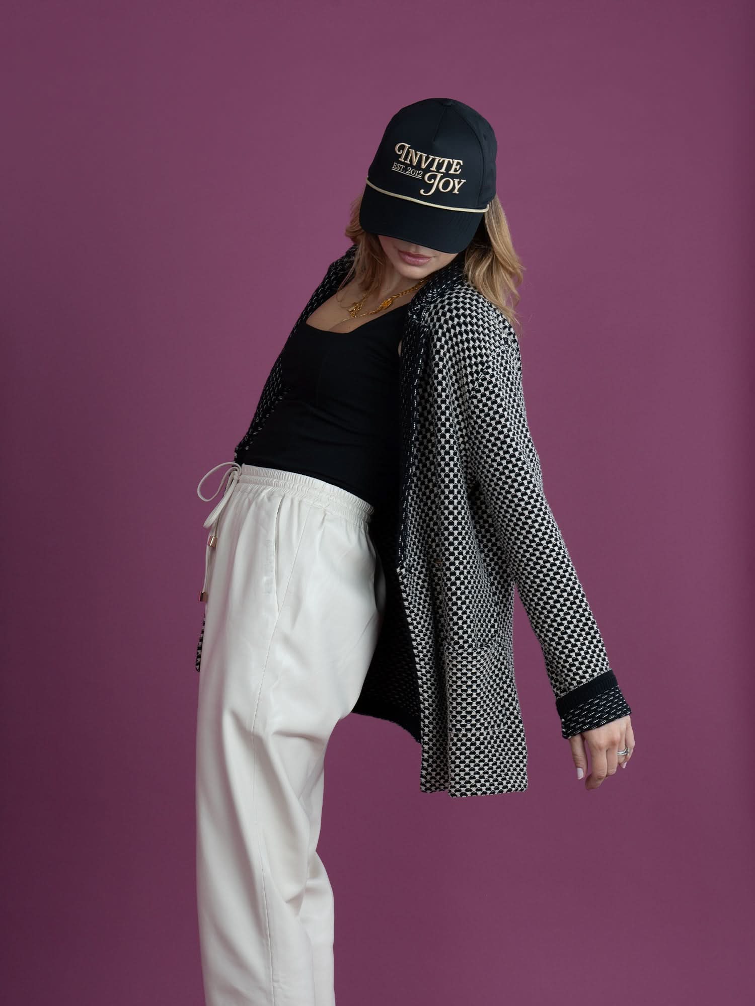 Sloane Sweater Blazer in Midnight Vanilla – Emily McCarthy