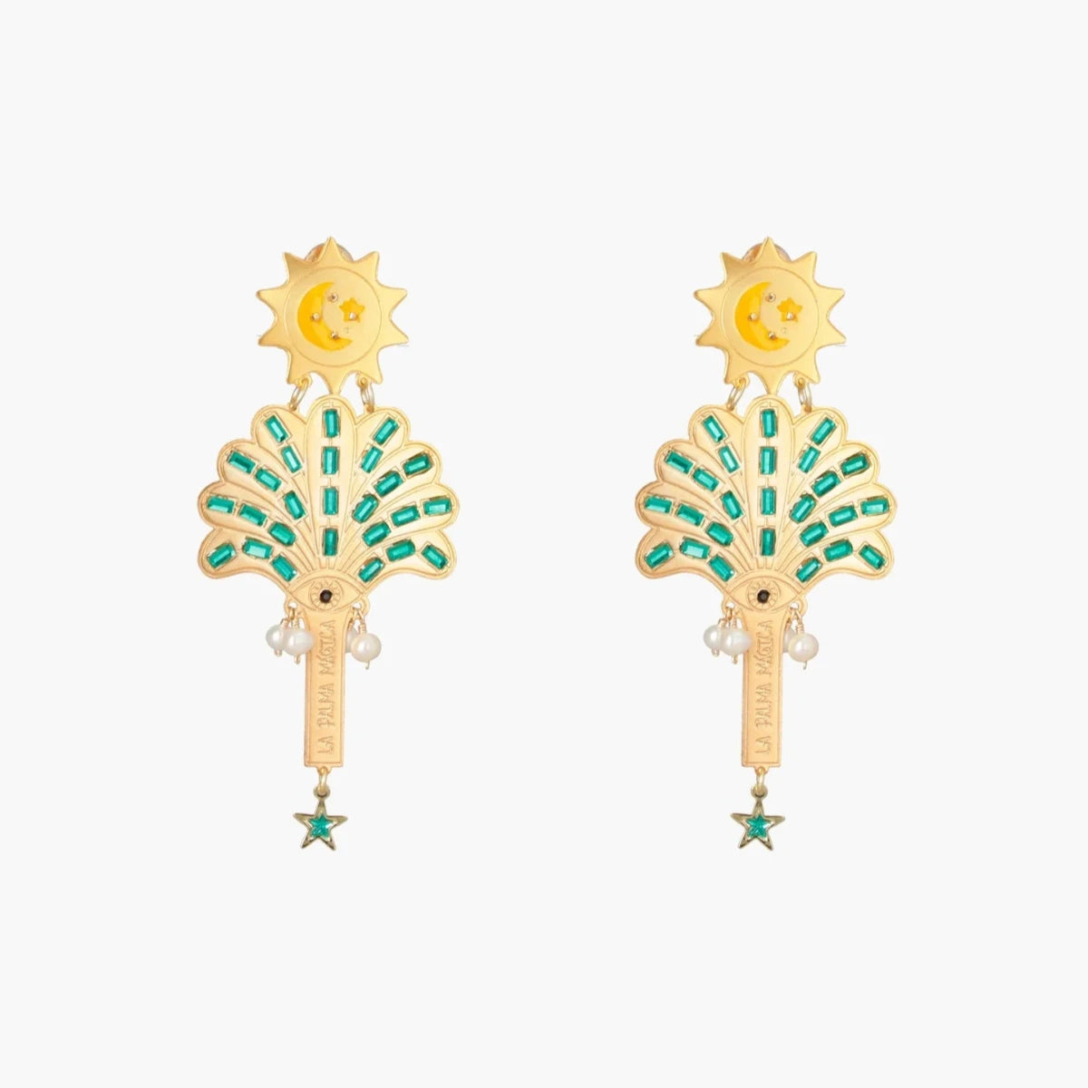 La Palmera Earrings Clip On