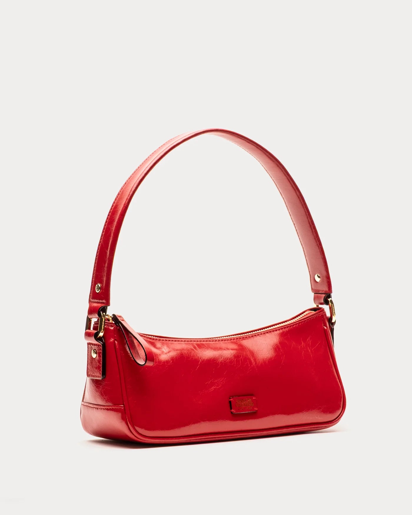 Mia Crinkled Leather - Red