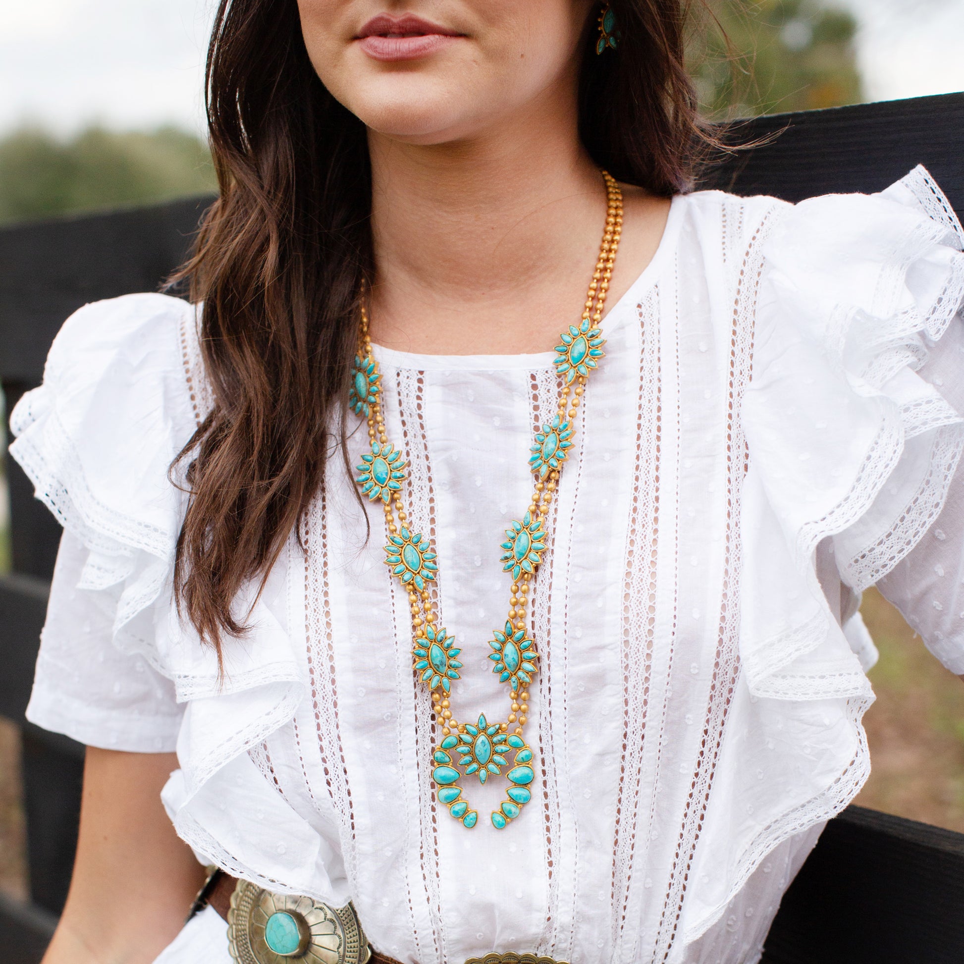 Desert Squash Blossom Necklace