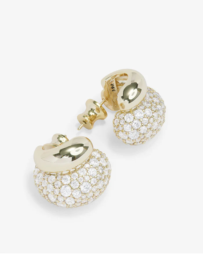 Norah Pave Double Hoop