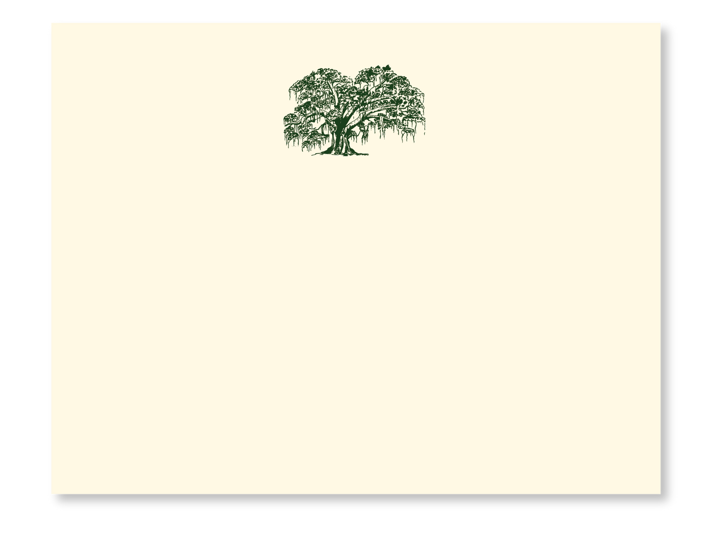 Flat Note Stationery - Oak Tree