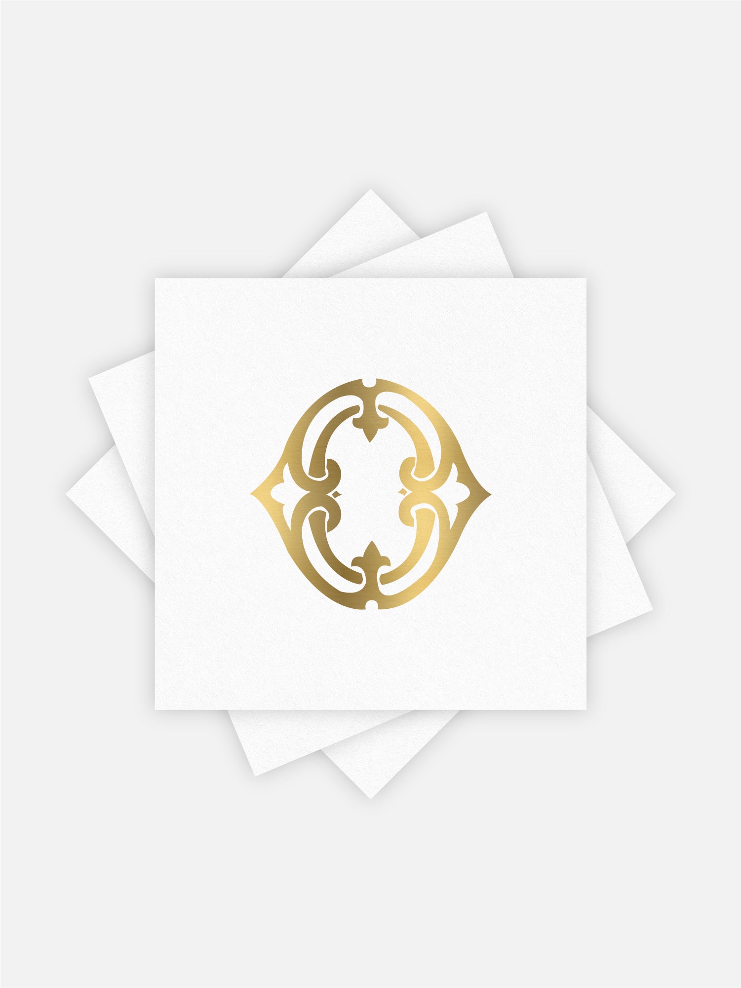 1-Letter Monogrammed Cocktail Napkins