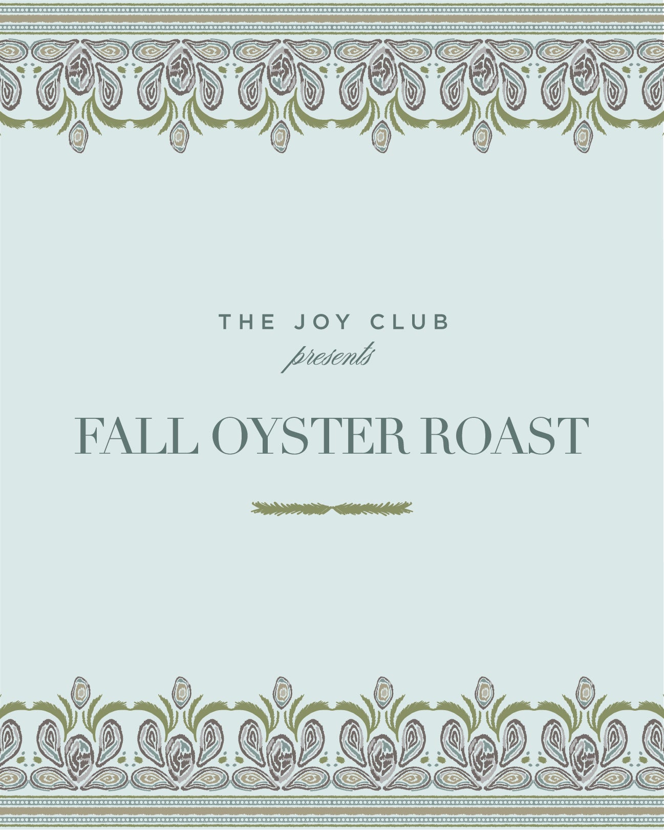 Fall Oyster Roast