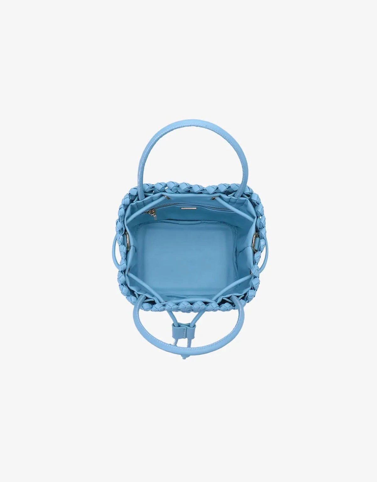 Perrie Bucket Mini Woven Square - Sky Blue