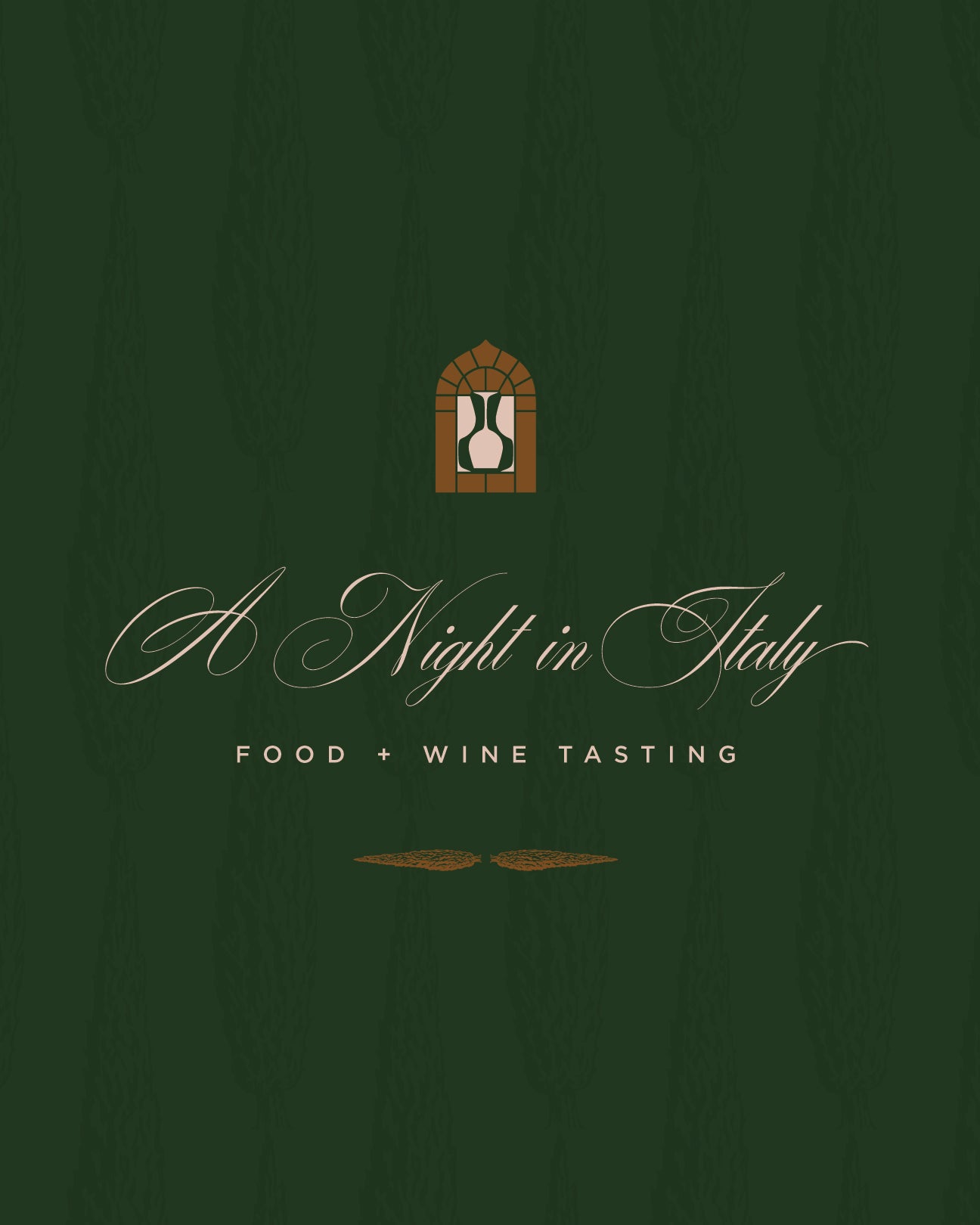 A Night in Italy Food + Wine Tasting