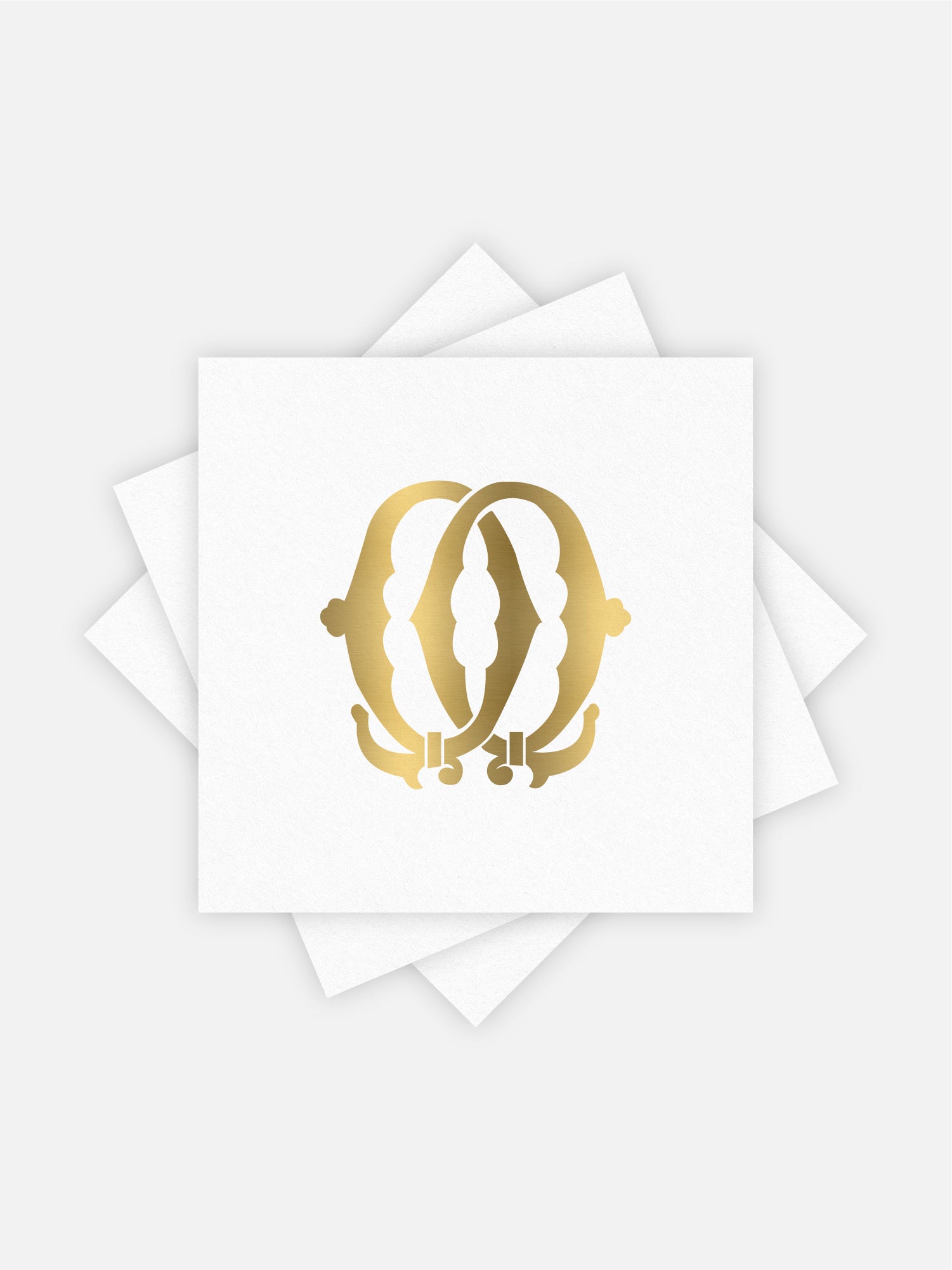 1-Letter Monogrammed Cocktail Napkins