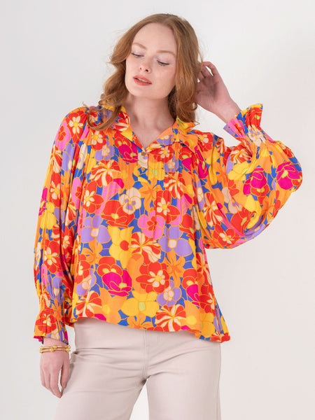 Charlotte Top in Floral Fusion – Emily McCarthy