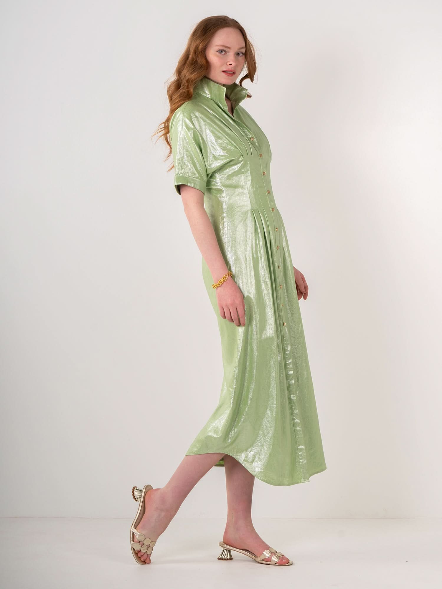 Georgia Dress in Opal Green Emily McCarthy Georgia Dress in Opal Green Emily McCarthy