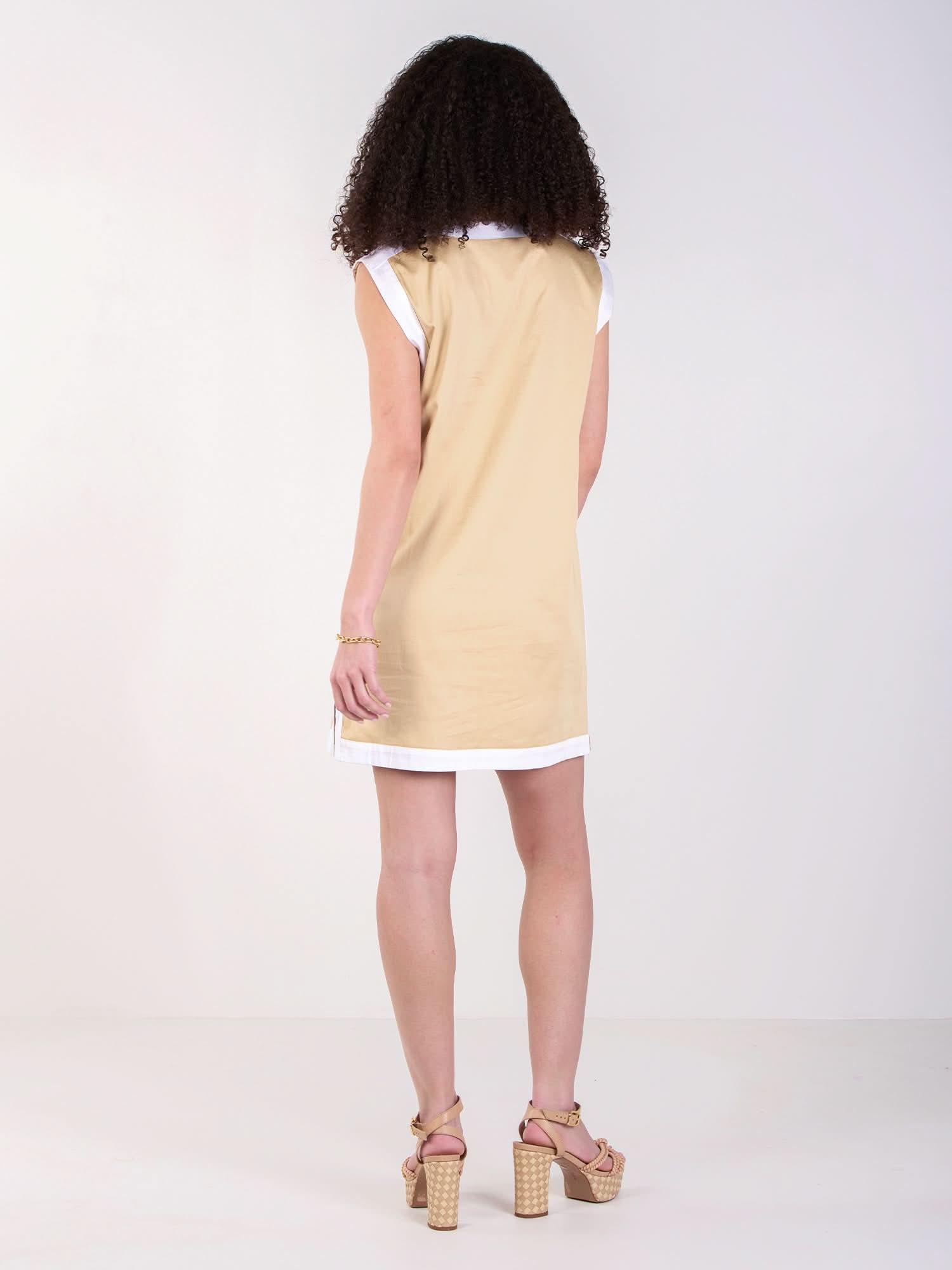 Emily Shift Dress in White Sand – Emily McCarthy Emily Shift Dress in White Sand – Emily McCarthy