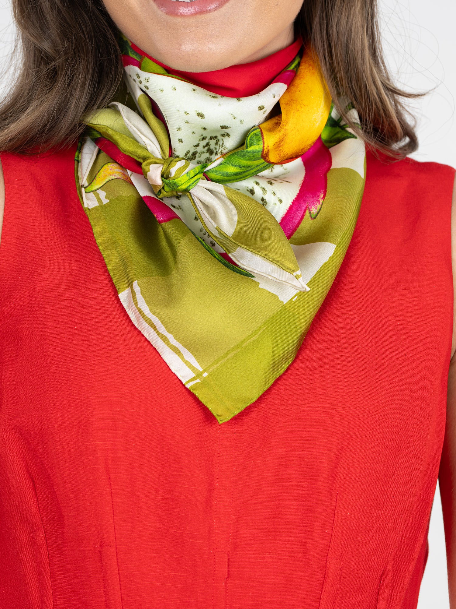Hand-Stitched Silk Scarf