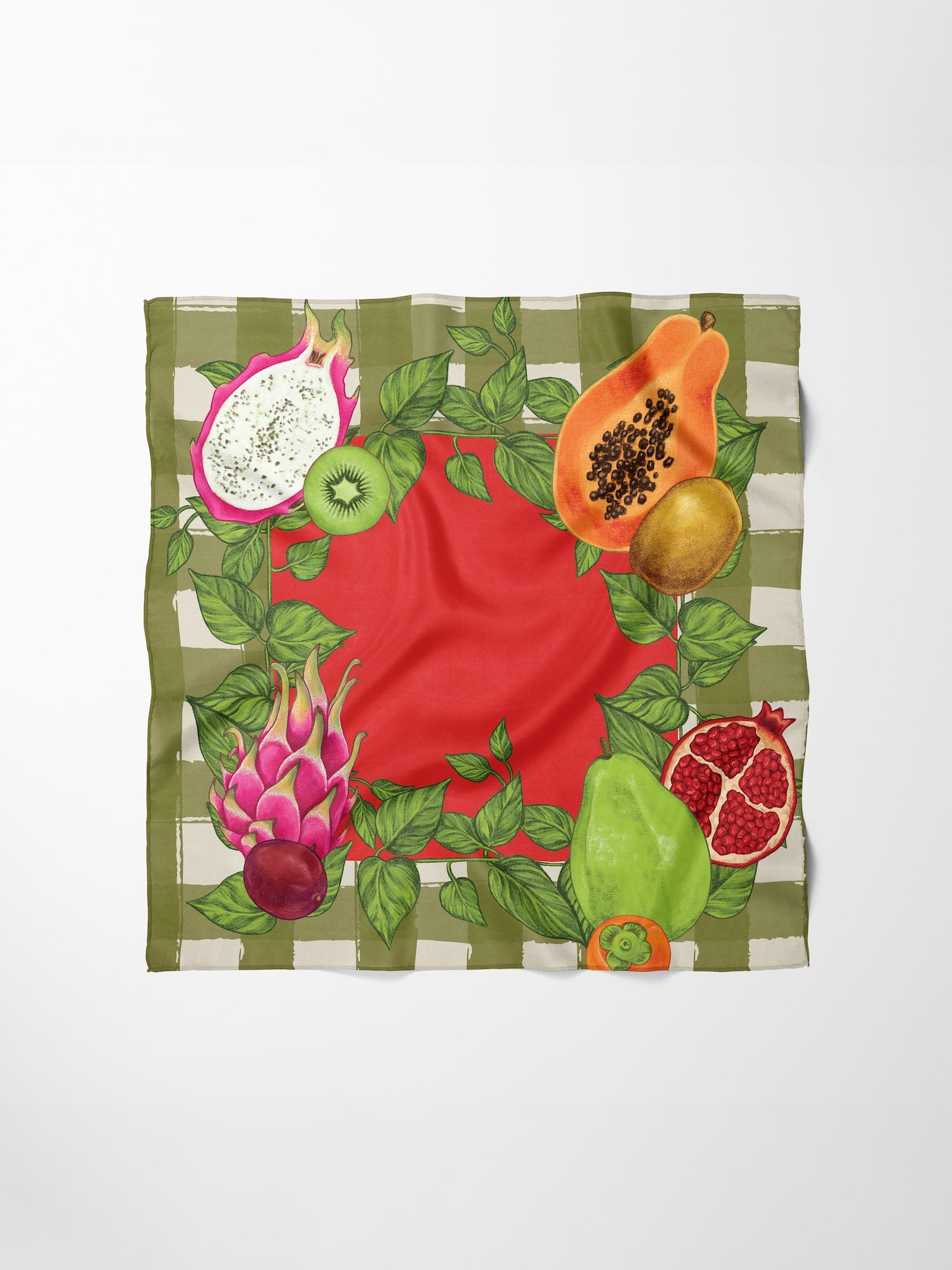 Hand-Stitched Silk Scarf