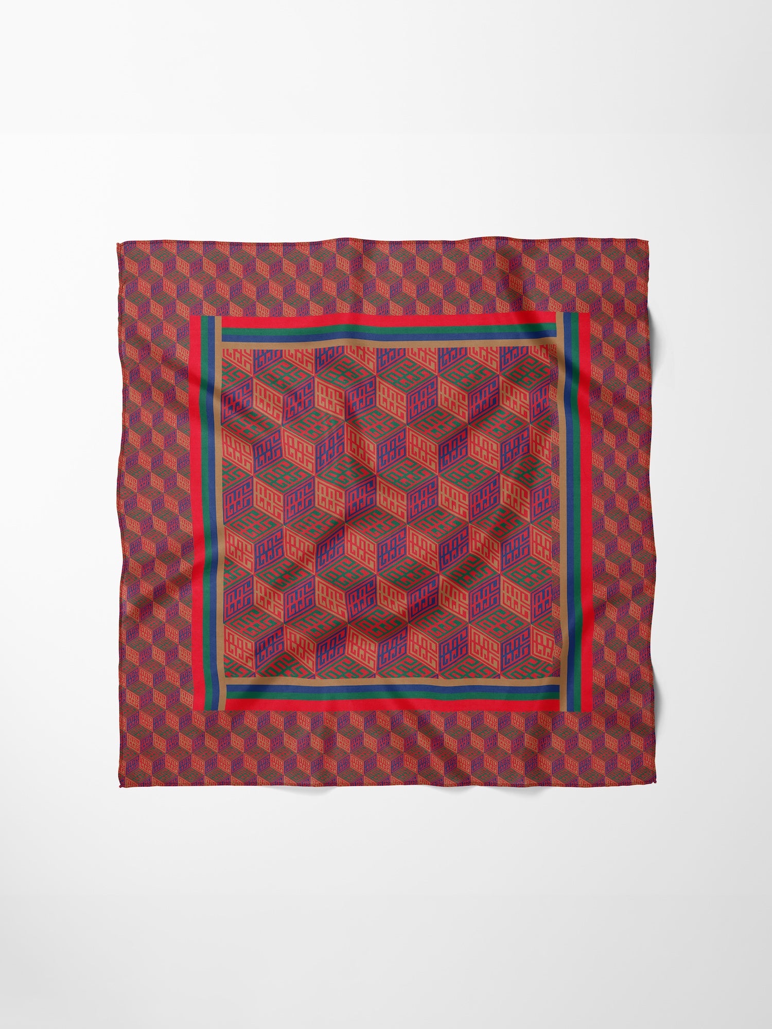 Hand-Stitched Silk Scarf