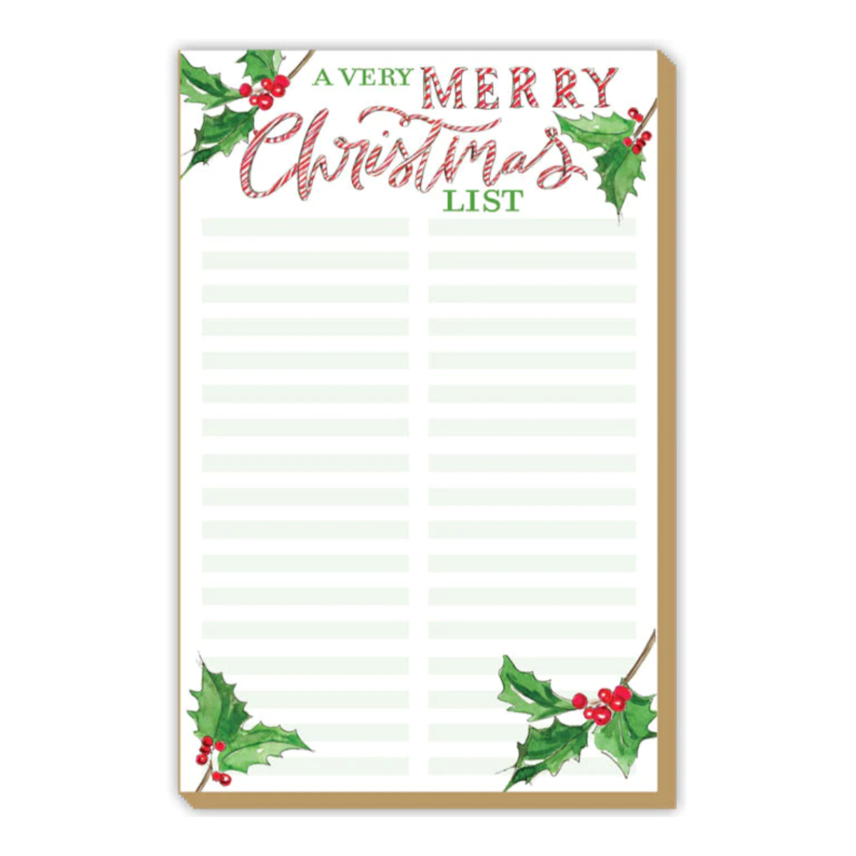Luxe Large Notepad - A Very Merry Christmas List Tree