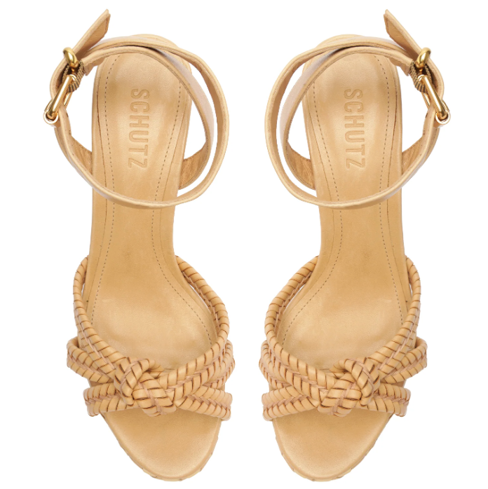 Kareena Woven Platform - Light Nude