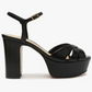 Keefa Nappa Leather Platform - Black