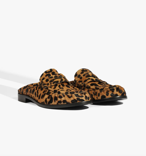 Tyche Mule - Mule Hair Calf Flat – Emily McCarthy