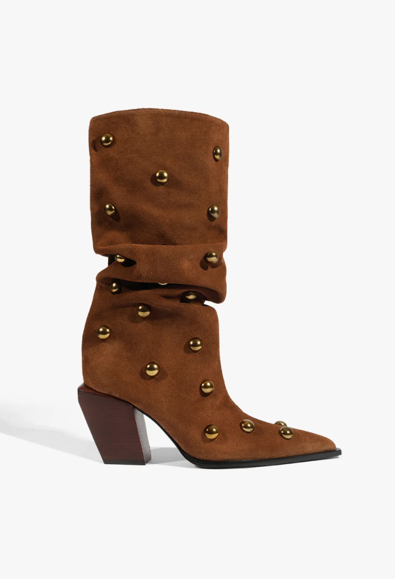 Telsa Studs - Pecan Brown
