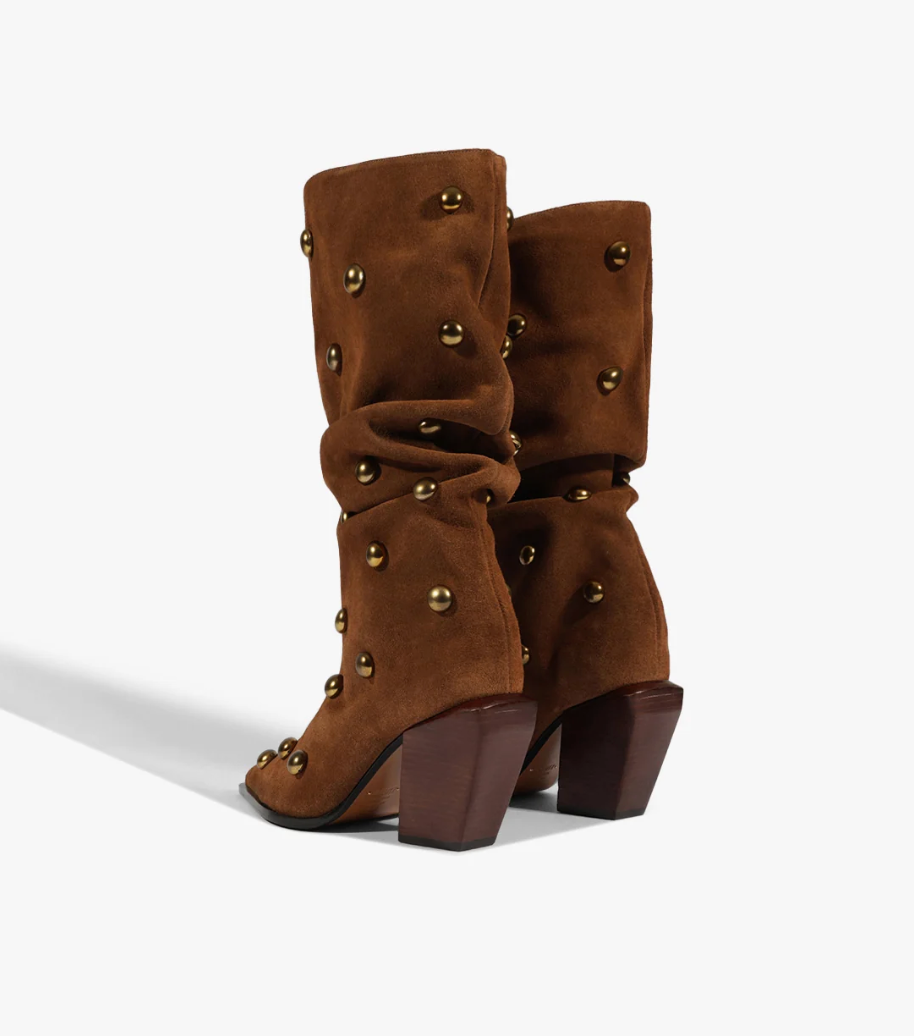 Telsa Studs - Pecan Brown