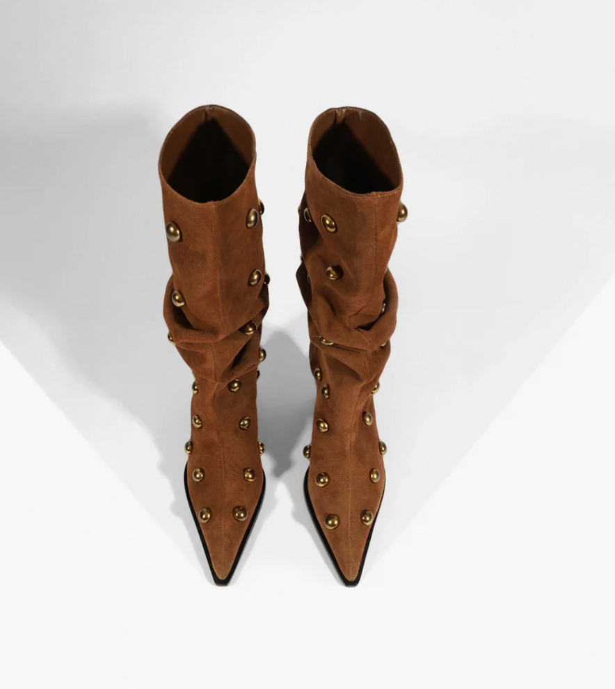 Telsa Studs - Pecan Brown