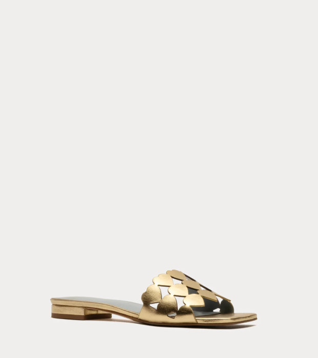 Flat Heart Slide - Platino