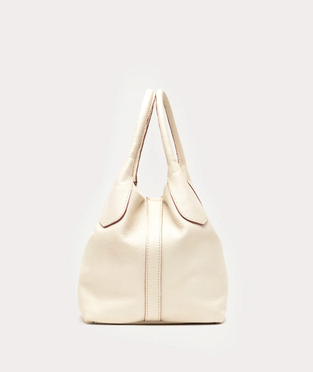 Mini Sweet Pea - Tumbled Leather - Oyster
