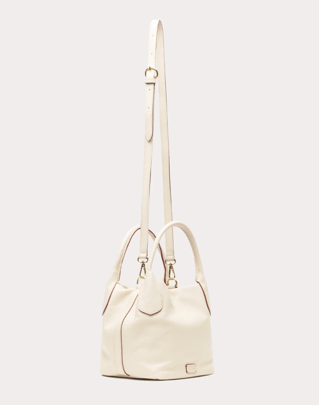 Mini Sweet Pea - Tumbled Leather - Oyster