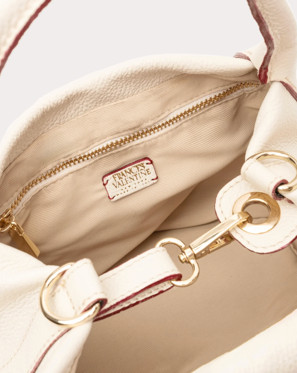 Mini Sweet Pea - Tumbled Leather - Oyster