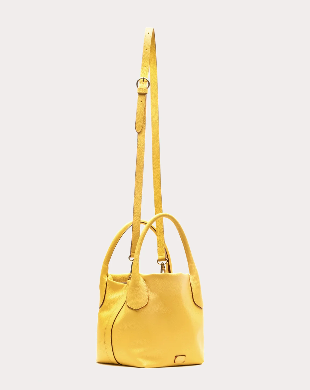 Mini Sweet Pea - Tumbled Leather - Canary