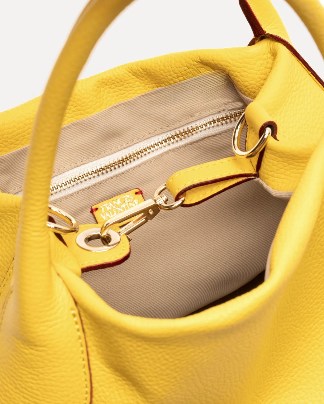 Mini Sweet Pea - Tumbled Leather - Canary