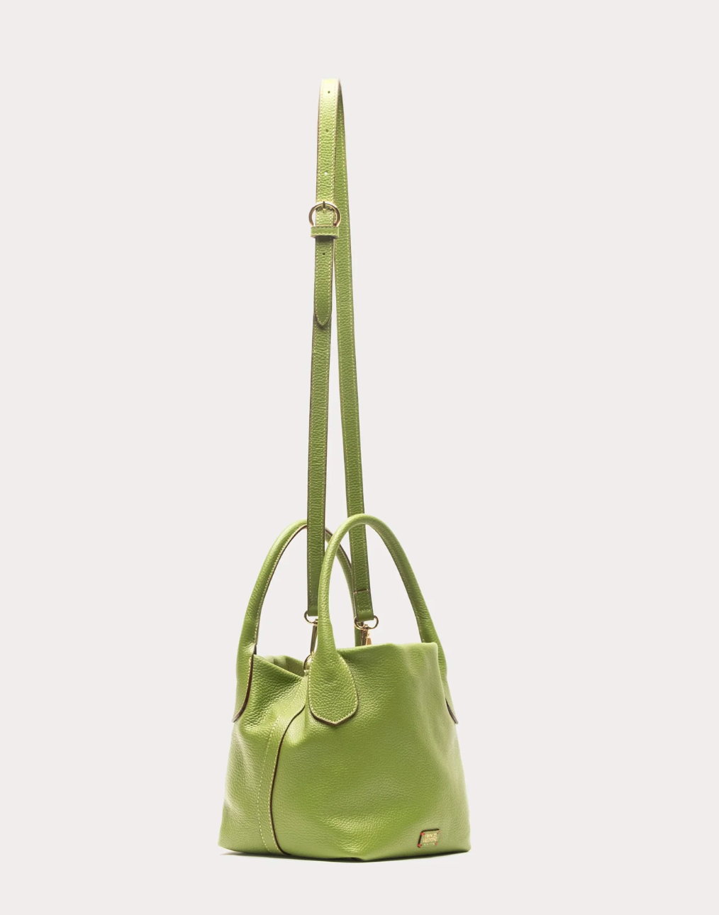 Mini Sweet Pea - Tumbled Leather - Fern