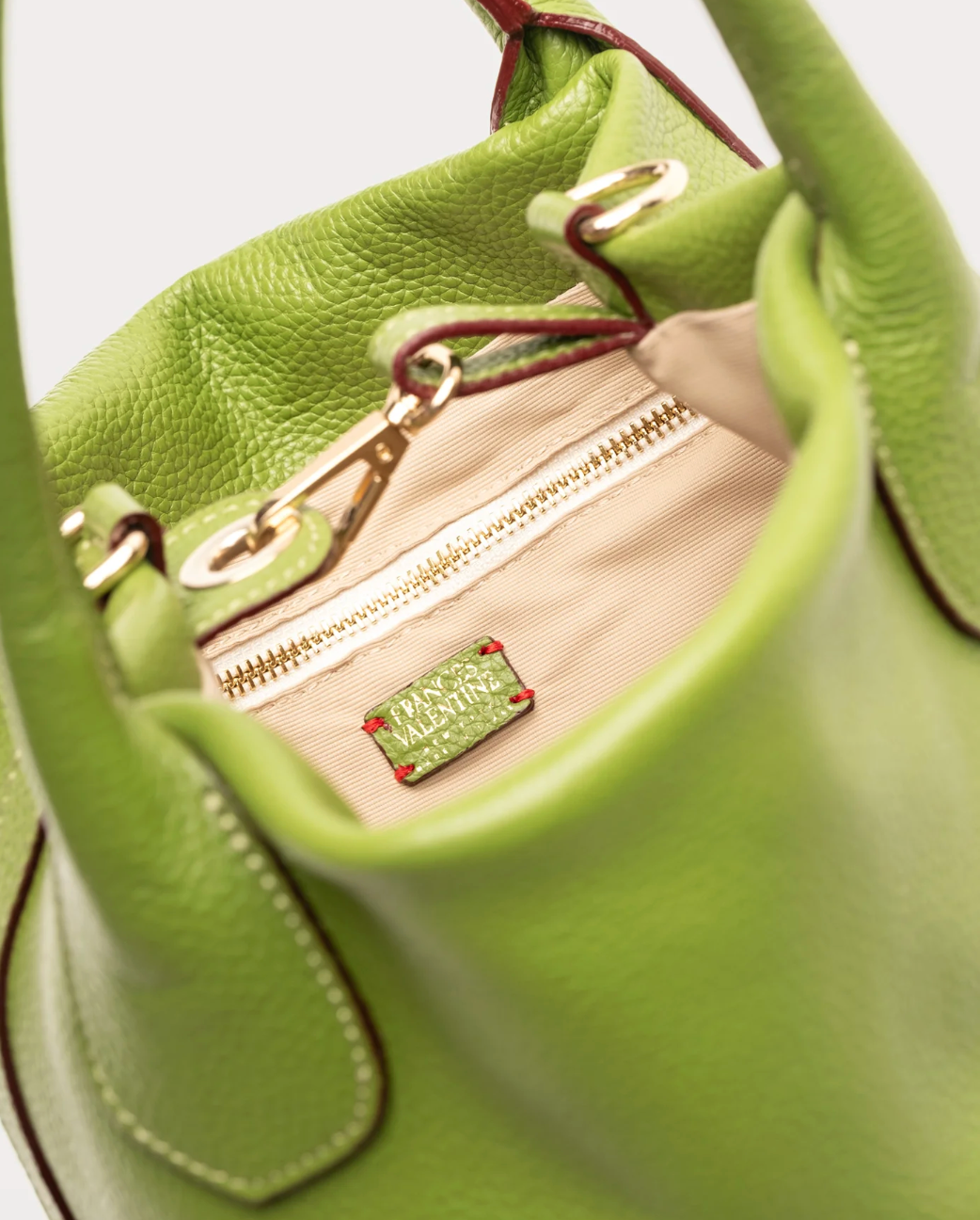 Mini Sweet Pea - Tumbled Leather - Fern