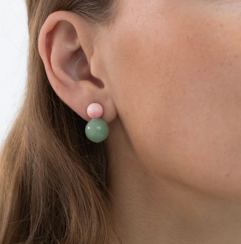 Cara Earrings - Aventurine Multi