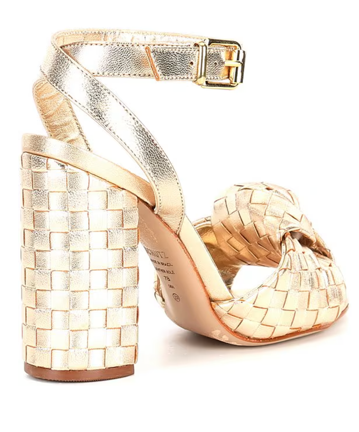 Kareena Knot Woven Heel - Platina/Gold