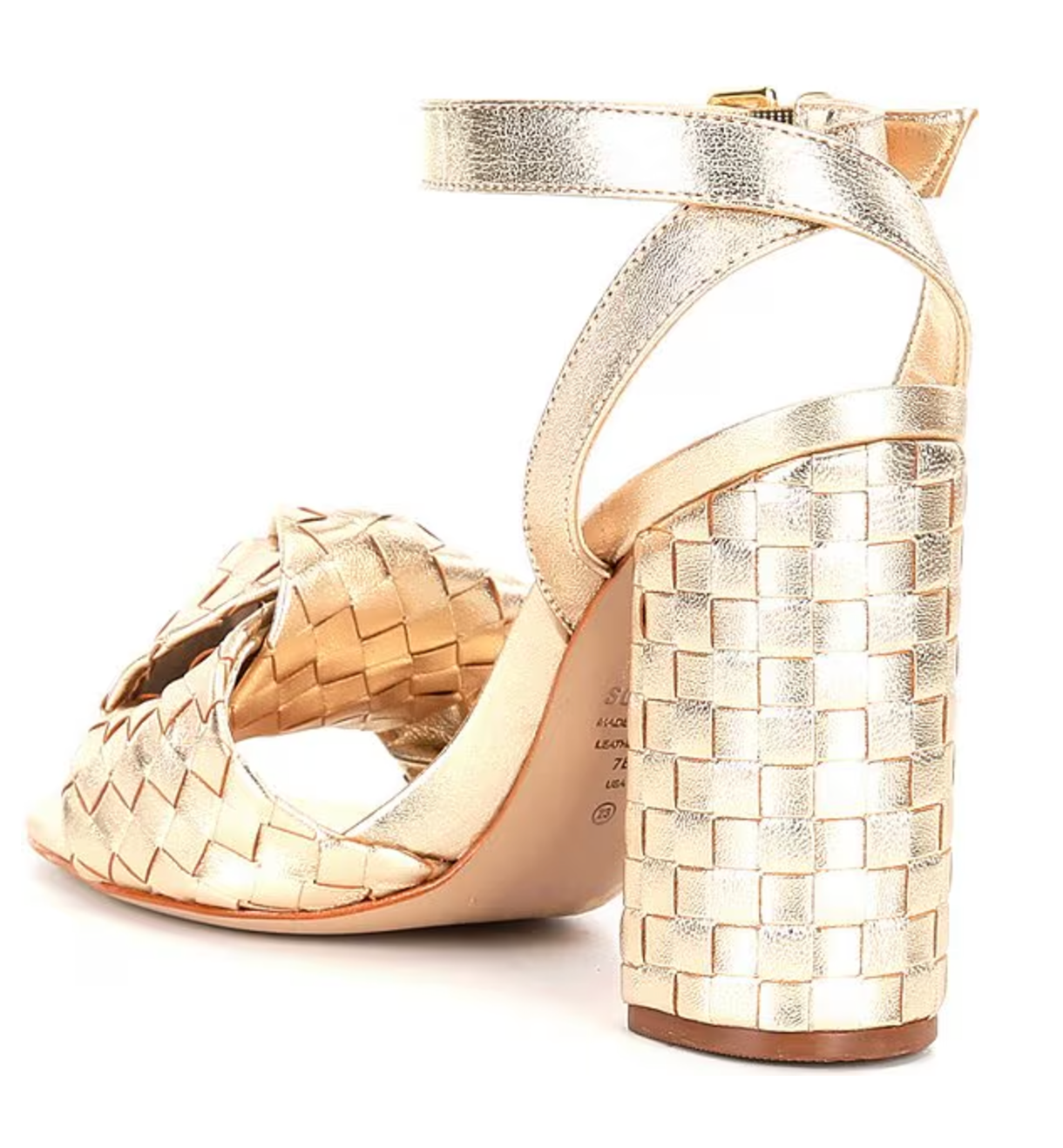 Kareena Knot Woven Heel - Platina/Gold