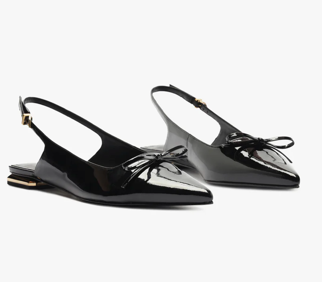 Violetta Sculpt Flat - Black