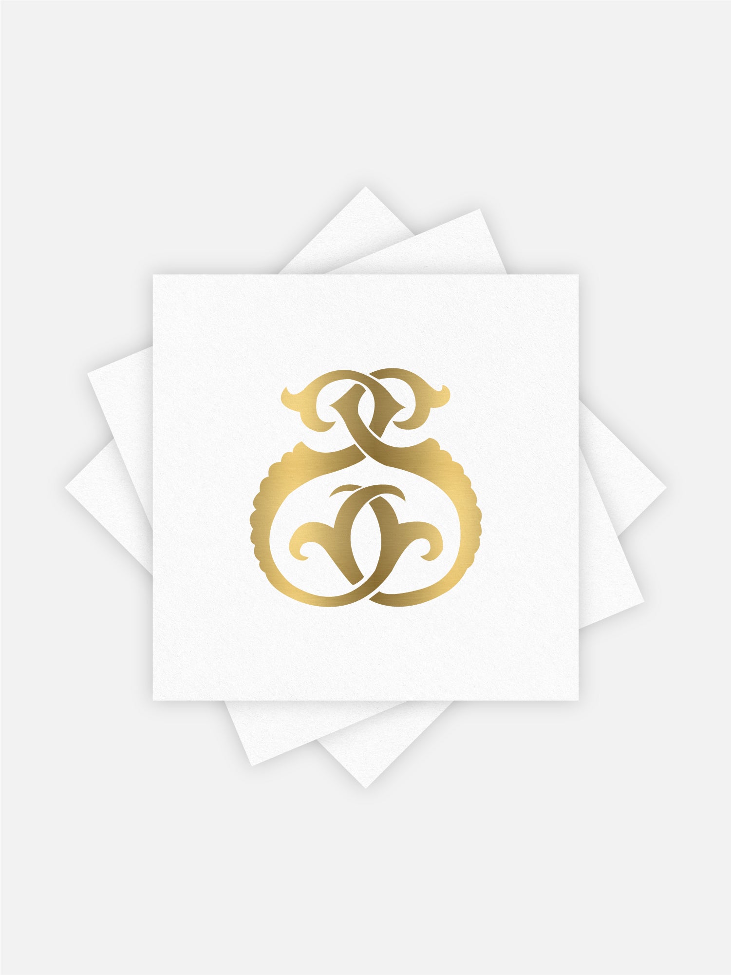 1-Letter Monogrammed Cocktail Napkins