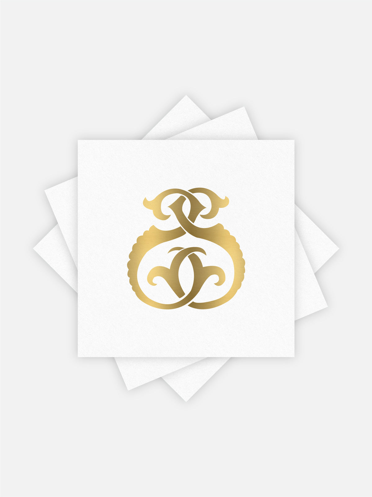 1-Letter Monogrammed Cocktail Napkins